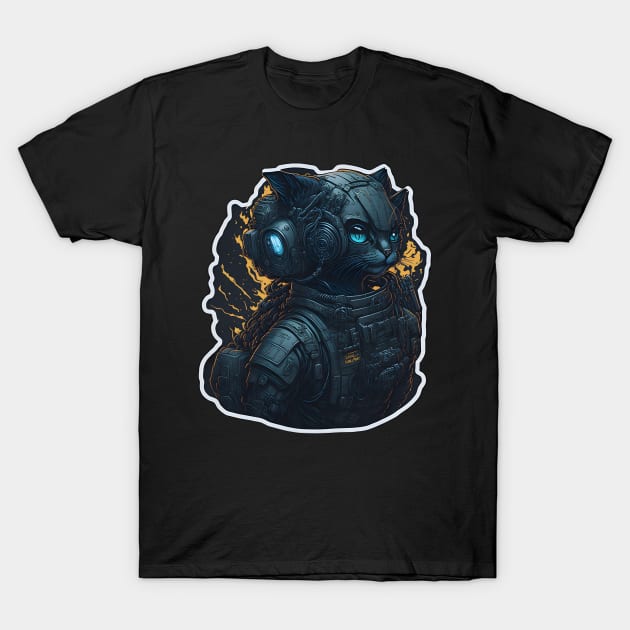 Mecha Cat_018 T-Shirt by Kulturmagazine